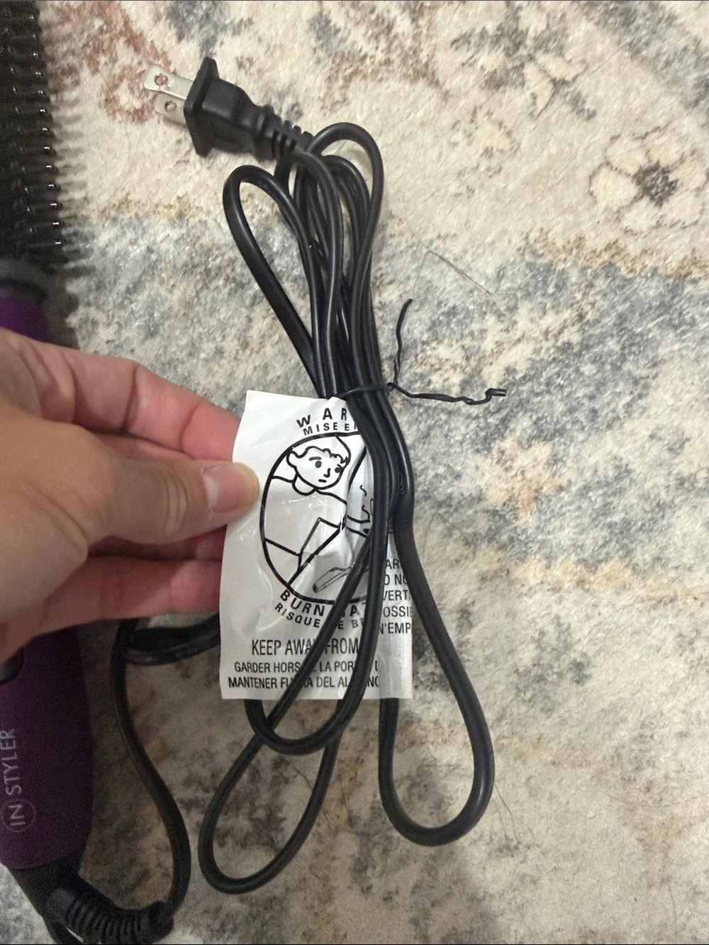 Instyler Hot Air Brush Styler - Purple